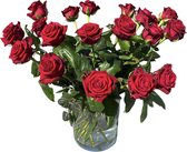 Luxe rozen box | Rode rozen boeket | 10 stuks rozen | Moederdag cadeau | BloomitUp