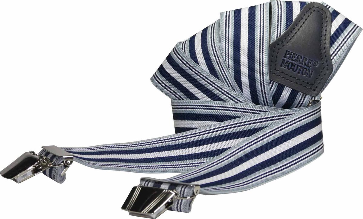 Pierre Mouton - Bretel - Summer Wit - 120cm - 3clips - 35mm