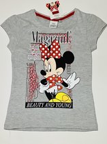 Disney Minnie Mouse t-shirt - grijs - maat 98