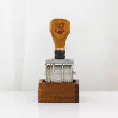 Stempel | aanpasbare datum | met houder | hout - rubber