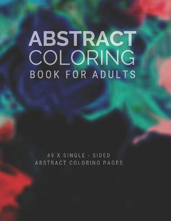 Abstract Coloring Book For Adults - cover