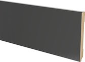 Hoge plinten - MDF - Moderne plint 150x18 mm - Zwart - Voorgelakt - RAL 9005 - Per stuk 2,4m