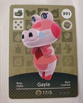 Amiibo animal crossing new horizons kaarten origineel Eu : 391 Gayle