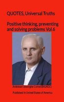 Positive thinking, preventing and solving problems