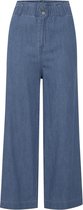 b.young BYDANIE PANTS - Mid Blue Denim Blue