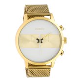 OOZOO Timepieces - Gold watch with gold metal mesh bracelet - C10510