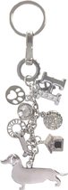 Happy house bedel sleutelhanger teckel