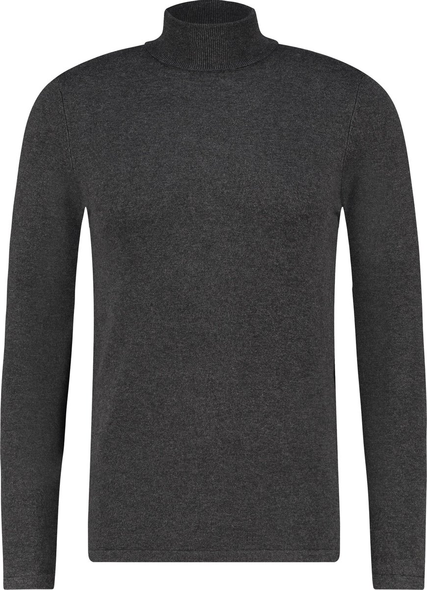 Purewhite - Heren Regular Fit Essential Trui - Grijs - Maat XS