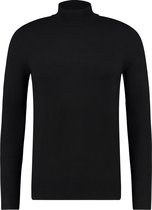 Purewhite -  Heren Regular Fit  Essential Trui  - Zwart - Maat M