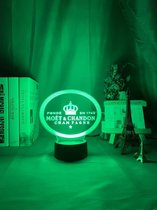 Moet Chandon Champagne led lamp
