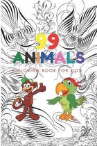 99 Animals Coloring Book