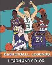 Basketball legends: Learn and Color