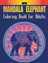 New Elephant Mandala Coloring Book For Adults