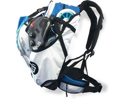 Cádomotus Airflow Sportrugzak 30+15L - Blauw - Super Lichte Sporttas voor o.a. Skeeleren, Schaatsen, Wielrennen en Mountainbike - Wedstrijdtas met Rugventilatie, Helmvak en Schoenenvak