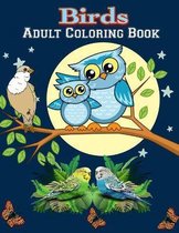 Birds Adult Coloring Book