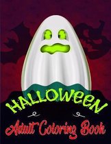 Halloween adult coloring book