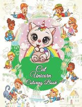 Cat Unicorn Coloring Book