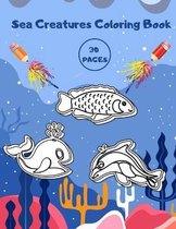 Sea Creatures Coloring Book