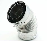 Faber bocht knie 100mm 150mm 45 graden rookgasafvoer