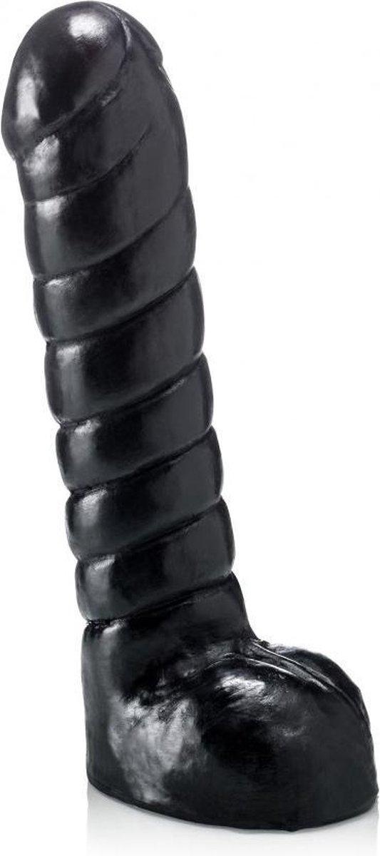 Goedkoopste XXLTOYS - Kermeels - Dildo - Inbrenglengte 24 X 5.5 cm - Black - Uniek Design Realistische Dildo – Stevige Dildo – voor Diehards only - Made in Europe