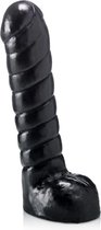 XXLTOYS - Kermeels - Dildo - Inbrenglengte 24 X 5.5 cm - Black - Uniek Design Realistische Dildo – Stevige Dildo – voor Diehards only - Made in Europe