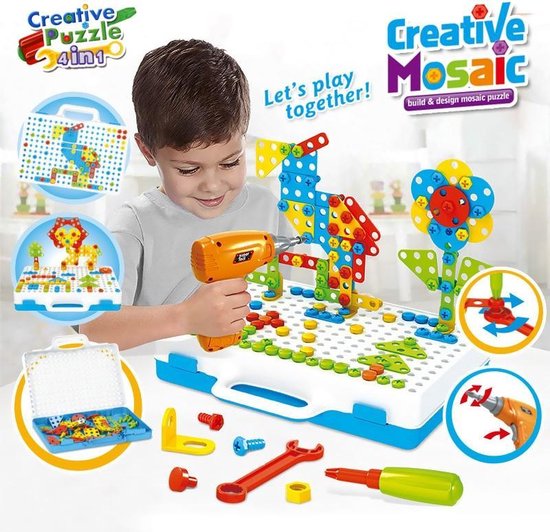 Gereedschap Kinderen Speelgoed - Creatieve 3D puzzel - Boormachine Speelgoed  -... | bol.com