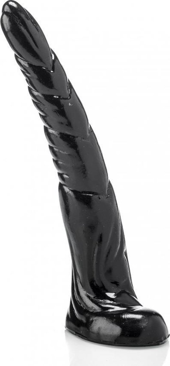 Goedkoopste XXLTOYS - Hans - Large Dildo - Inbrenglengte 31 X 6 cm - Black - Uniek design Buttplug - Stevige Anaal plug - Made in Europe