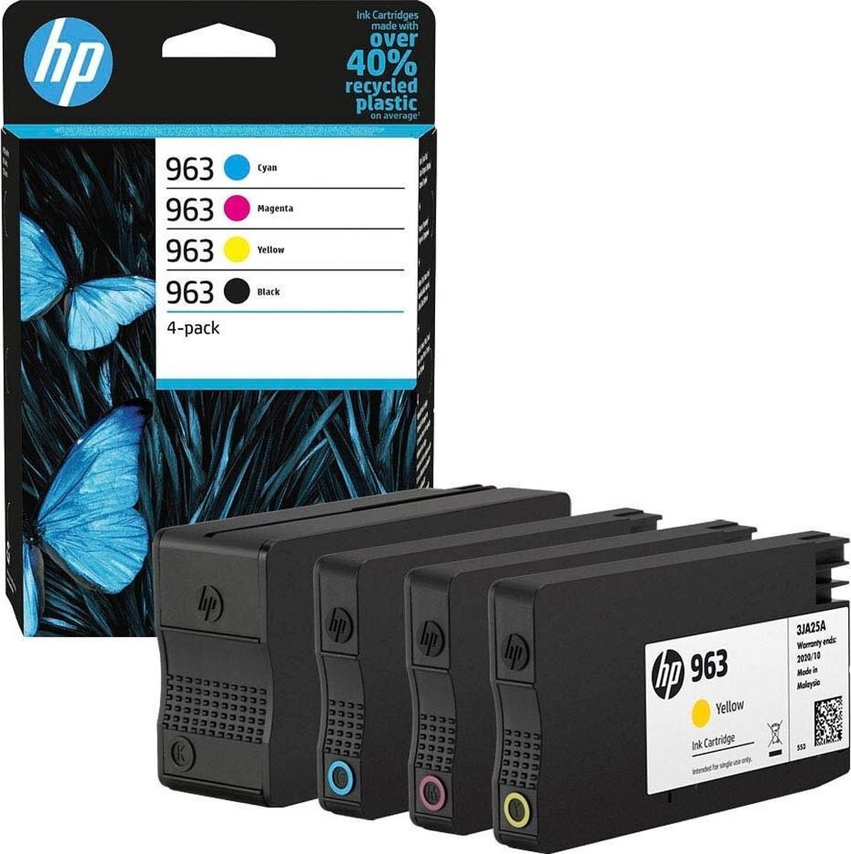 HP 963 Inktcartridge - Zwart, Cyaan, Magenta & Geel - HP