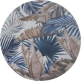 Vloerkleed Palm Blue Rond ø200 cm