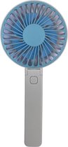Garpex® Draagbare Mini Ventilator en Tafelventilator 2 in 1 - Met Gratis Oplaadbare Batterij en USB Kabel - Hand Ventilator en Bureau Ventilator - USB Ventilator - Tafel Ventilator - Blauw