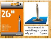 CST - Binnenband Fiets - Frans Ventiel - 40 mm - 26 x 1.75 - 1 1/4