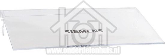 Siemens Klep Van botervak transparant rechts, 193x100mm KF18LA50, KI38SA50 00498929