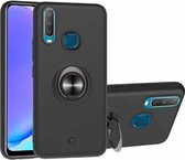 Voor Vivo Y17 & Y15 & Y12 2 in 1 pc + TPU beschermhoes met 360 graden roterende ringhouder (zwart)