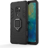 Panther PC + TPU schokbestendige beschermhoes voor Huawei Mate 20, met magnetische ringhouder (zwart)