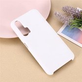 Effen kleur vloeibaar siliconen schokbestendig hoesje voor Huawei Honor 20 Pro (wit)