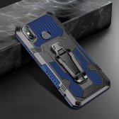 Voor Xiaomi Redmi Note 6 Armor Warrior schokbestendige pc + TPU beschermhoes (blauw)