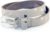Kidzzbelts Meisjesriem kinderriem 1800b - taupe - 85 cm