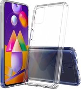 Voor Samsung Galaxy M31s krasbestendig TPU + acryl beschermhoes (transparant)