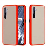 Voor OPPO Realme X50 Pro Skin Hand Feeling Series Schokbestendig Frosted PC + TPU beschermhoes (rood)