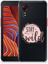 Telefoon Hoesje Geschikt voor Samsung Xcover 5 Enterprise Edition | Geschikt voor Samsung Galaxy Xcover 5 Siliconen Back Cover Transparant Boho Stay Wild