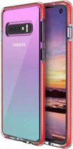 Voor Samsung Galaxy S10 TPU tweekleurige schokbestendige beschermhoes (rood)