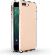 Voor iPhone 8 Plus & 7 Plus TPU tweekleurige schokbestendige beschermhoes (wit)