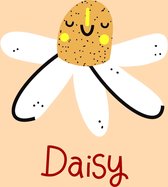 Daisy bloem Poster A3 - Babykamer Poster / Kinderkamer Poster / Kaart / Vrolijke poster / Woonaccessoires / Babykamer wanddecoratie