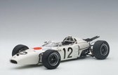 Honda RA272E Ronnie Bucknum Mexican GP 1965 (Wit) (10 cm) 1/43 Quartzo - Modelauto - Schaalmodel - Model auto - Miniatuurautos - Miniatuur auto - Max Verstappen - Race auto wagen