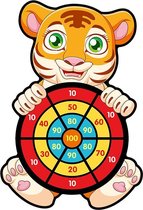 Dartspel - met ballen - tijger 46 cm - dartmat - dartbord