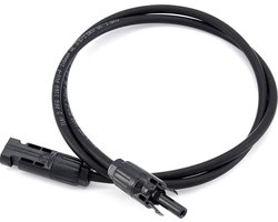 Solarkabel met MC4 connectoren - 4mm² - Zwart - 3 meter
