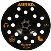MIRKA Velcro Steunpad 125mm met 17 gaten voor stofkap Mirka PS1437 polijstmachine