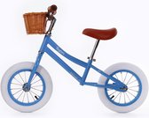 Baghera - Loopfiets - Vintage - Blauw - Kunstlederen zadel - Verstelbaar stuur