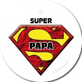 Tallies Cards - kadokaartjes  - bloemenkaartjes - Super Papa - Primo - set van 5 kaarten - vaderdag - vader - papa - 100% Duurzaam