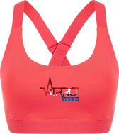 FitProWear Dames Sporttop Taurito - Koraal - Maat M - Sport Beha - Sport BH - Fitness kleding - Sporthemd - Sportshirt - Fitness top - Fitness BH - Fitness Beha - Taurito - Crop To
